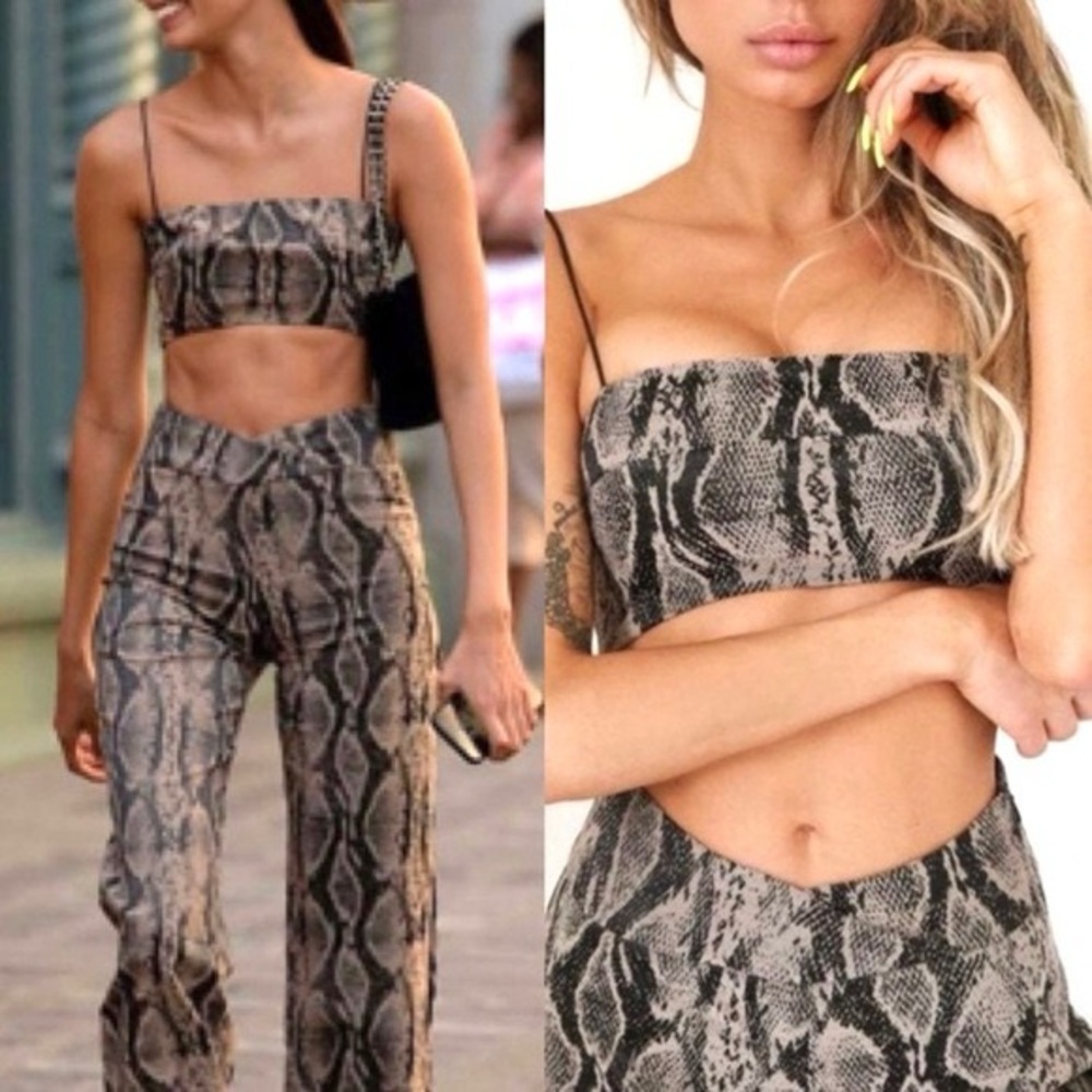 I.AM.GIA | Capricorn Snake Print Crop Top XS